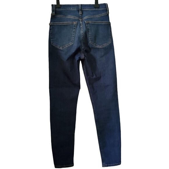TOP Shop Moto Jamie Medium Wash Stretch High Rise Skinny Leg Denim Jeans Size 25 - Picture 5 of 9